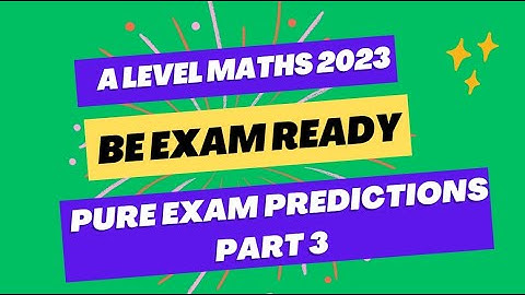Exam are coming! Master Edexcel A Level Maths 2023 (Pure Paper questions part 3)