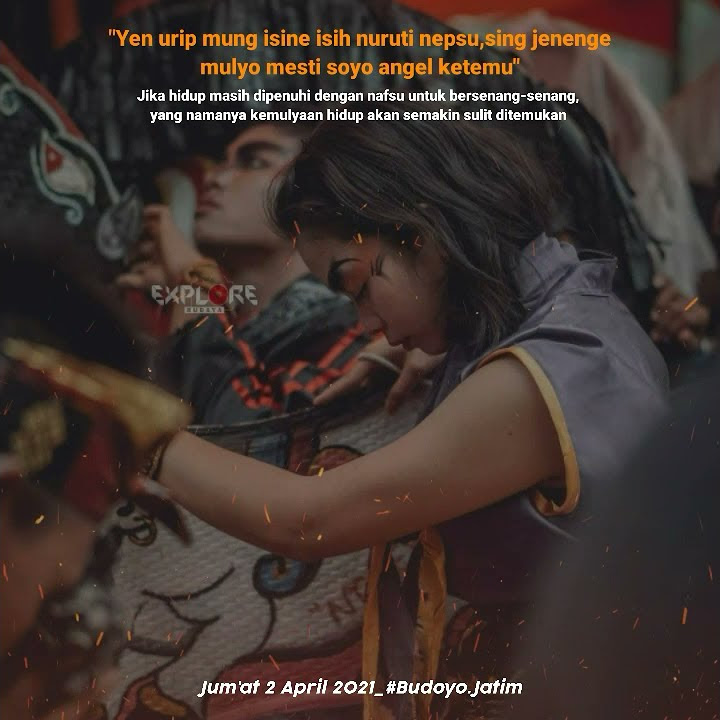 Story Jaranan, Kata-kata motivasi Jawa