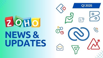 All Latest Zoho News & Updates of Q1 of 2025! Zoho CRM, Zoho Books, Zoho Desk, Analytics & more