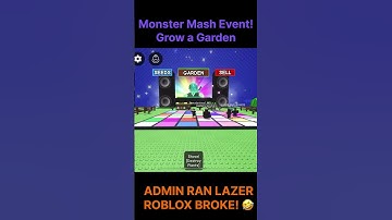 Thumbnail of Grow a Garden World Record Monster Mash Event — Roblox Broke when admin ran lazer 8M players