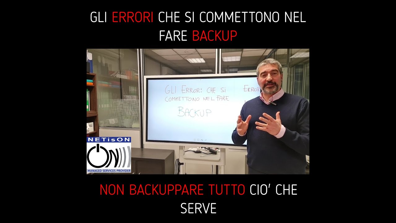 𝗚𝗹𝗶 𝗘𝗿𝗿𝗼𝗿𝗶 𝗱𝗮 𝗘𝘃𝗶𝘁𝗮𝗿𝗲 𝗻𝗲𝗹 𝗕𝗮𝗰𝗸𝘂𝗽 #1- 𝗡𝗼𝗻 𝗕𝗮𝗰𝗸𝘂𝗽𝗽𝗮𝗿𝗲 𝗧𝘂𝘁𝘁𝗼 𝗖𝗶𝗼̀ 𝗖𝗵𝗲 𝗦𝗲𝗿𝘃𝗲