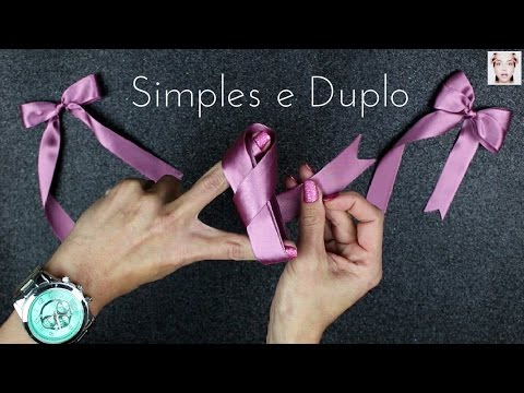 Assista: Como fazer laço em fita de cetim simples e duplo