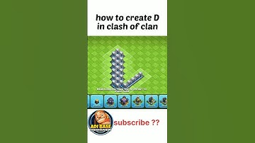 clash of clan // name base // how to make D in clash of clan by walls // #shorts