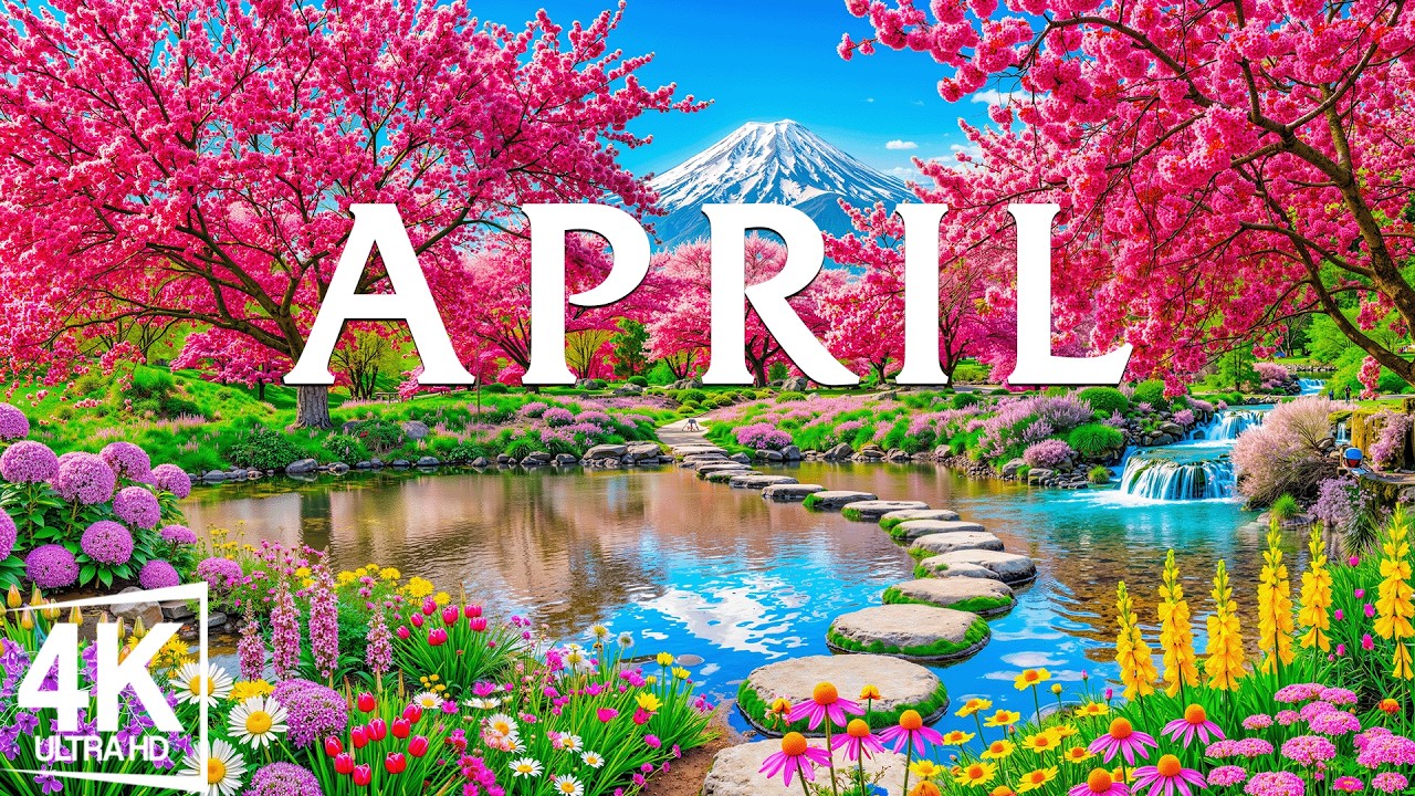 Spring Fields April Spring in April 4K – Early Spring 2026 🌸 Peak Blossoms, Light Fields ...