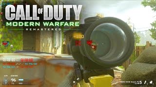 MODERN WARFARE REMASTERED "OVERGROWN" - GOLD M40A3  SNIPING + AK-47 - COD MWR