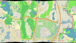 Walt Disney World Orlando Florida US Map Vector gvl17b ai 10 ai pdf v 2