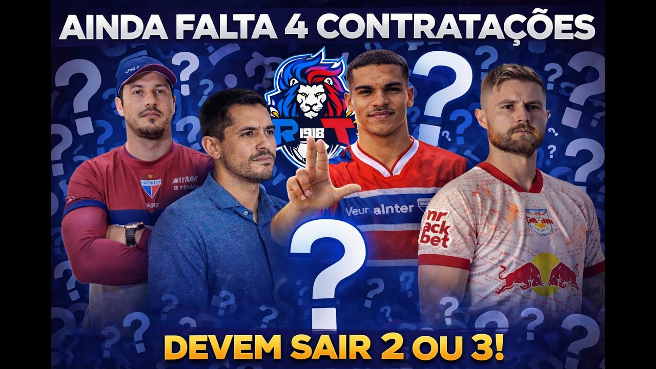 AINDA FALTA 4 CONTRATAÇÕES // DEVEM SAIR 2 OU 3 // ELENCO QUASE PRONTO