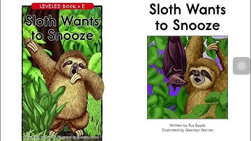 Sloth wants to snooze