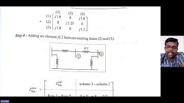 Solved Problem 5 on the Formation of Ybus matrix by Bus building Algorithm  #powersystemanalysis