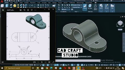 AutoCAD 3D Modeling Tutorial – How to Create a Mounting Bracket from Engineering Drawing