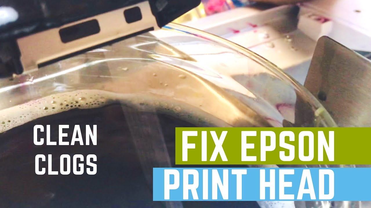 Epson Print Head Repair Fix Clogged Ink Head, Lines, Cartridges