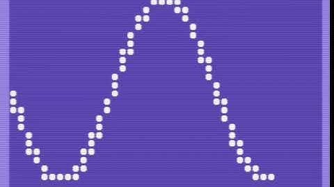 Commodore 64 Basic   oneliner   Sinus graph
