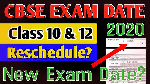 Cbse Board Exam Reschedule or not || Cbse Examination 2020 Reschedule News || Cbse exam latest news