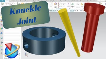 Knuckle Pin, Collar and Taper Pin Part Design | Knuckle Joint | Siemens NX | UG NX | Assembly Design