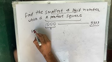 Find The Smallest 4 Digit Number Which Is A Perfect Square | Maths | Hindi