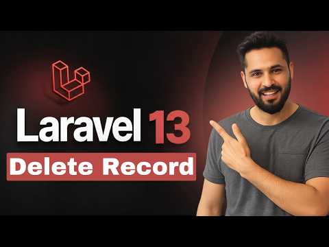 Laravel 13 Tutorial #44 Delete Record from Database | Delete Data Using Model & ID