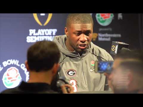 rose bowl antiques December 30, 2017 - Georgia LB Roquan Smith meets with the media in downtown Los Angeles