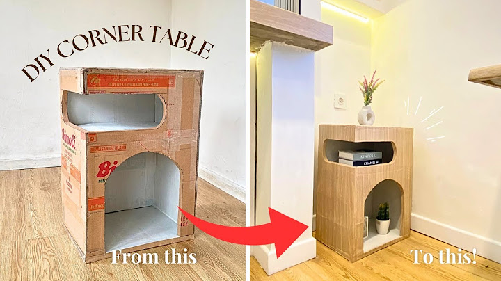 DIY Corner Table from Cardboard – Easy & Budget-Friendly! 📦✨