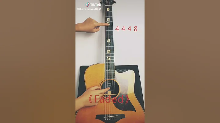 Faded song🎶... (GUITAR EASY TUTORIAL🎸🎸)