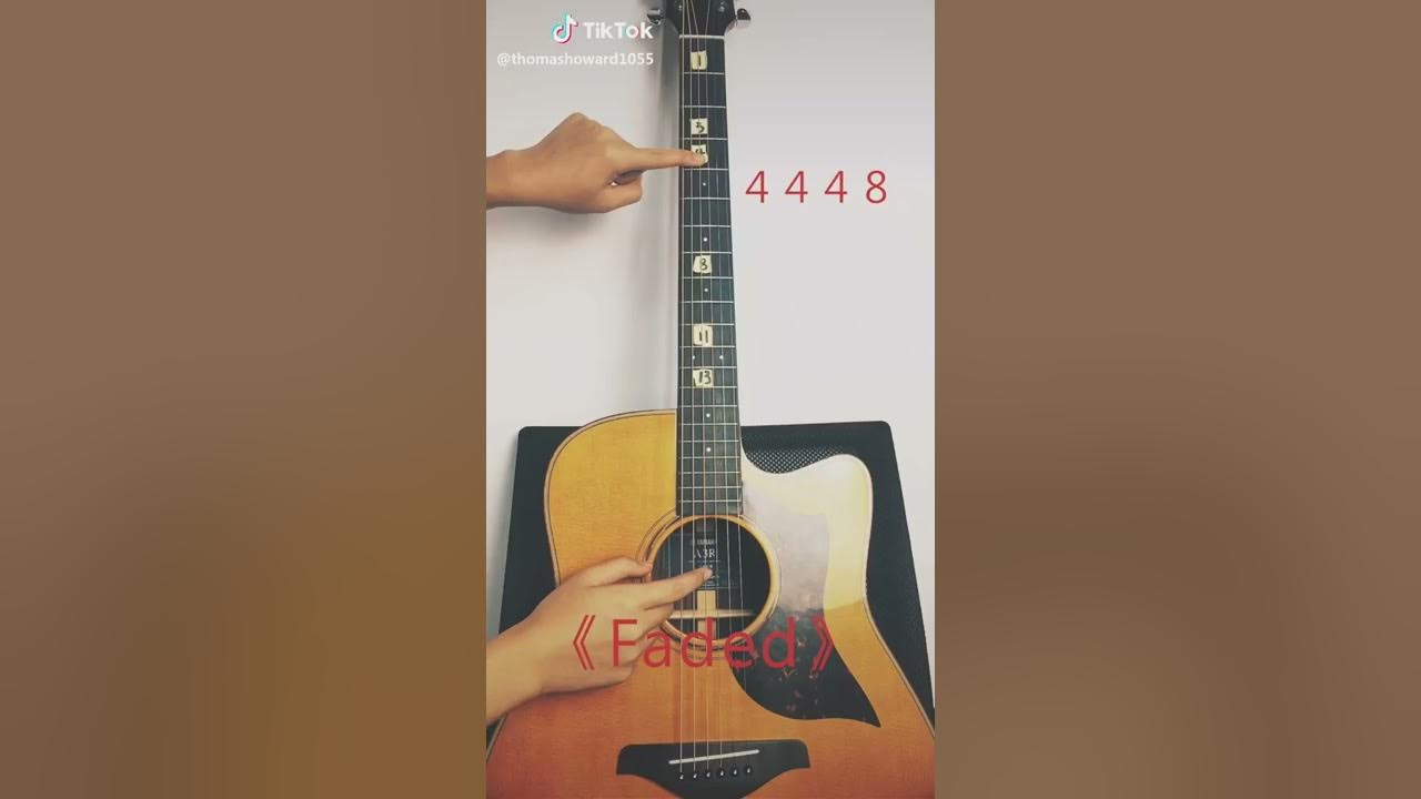 Faded song🎶... (GUITAR EASY TUTORIAL🎸🎸)