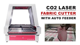 2024 Best CO2 Laser Fabric Cutter with Automatic Feeder and CCD Camera