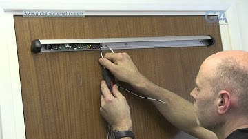 3 of 6 - How to Install an automatic swing operator -  Door Safety Sensors - Training Guide