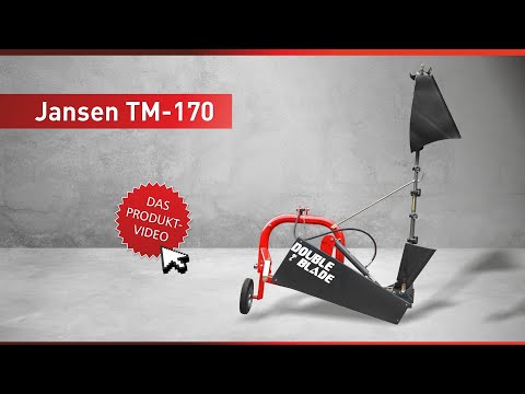 Traktormähbalken Jansen TM-170 mit Doppelmesser und 1,70 m Arbeitsbreite.