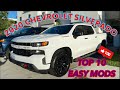 2020 CHEVY SILVERADO TOP 10 EASIEST AND FIRST MODS