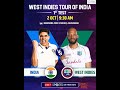 Ind vs WI first test match live on dd sports 1.0 HD in dd free dish #indvswi #indiacricketteam #test