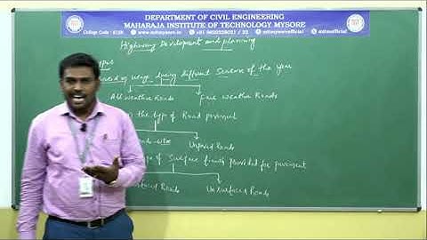 Highway Development and Planning-Types and Classification of Roads / 5/ Module 1/ 18CV56/ Session 3