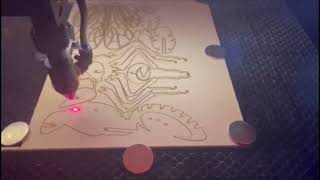 Fast Laser Cutting - Omtech Co2 Laser 60 Watt Power