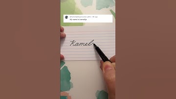 Kamelija - Learn to Write Your Name in Cursive
