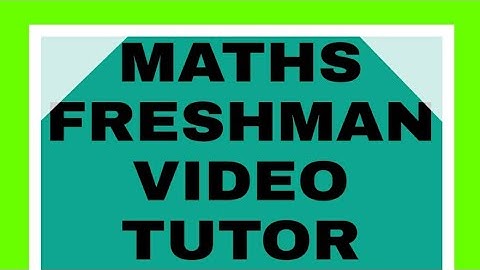 Maths for freshman chapter 1 part 4(1)