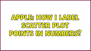 Apple: How I label scatter plot points in Numbers?