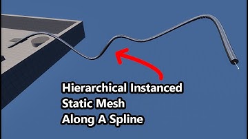 How To Populate A Hierarchical Instanced Static Mesh Along A Spline In UE 5