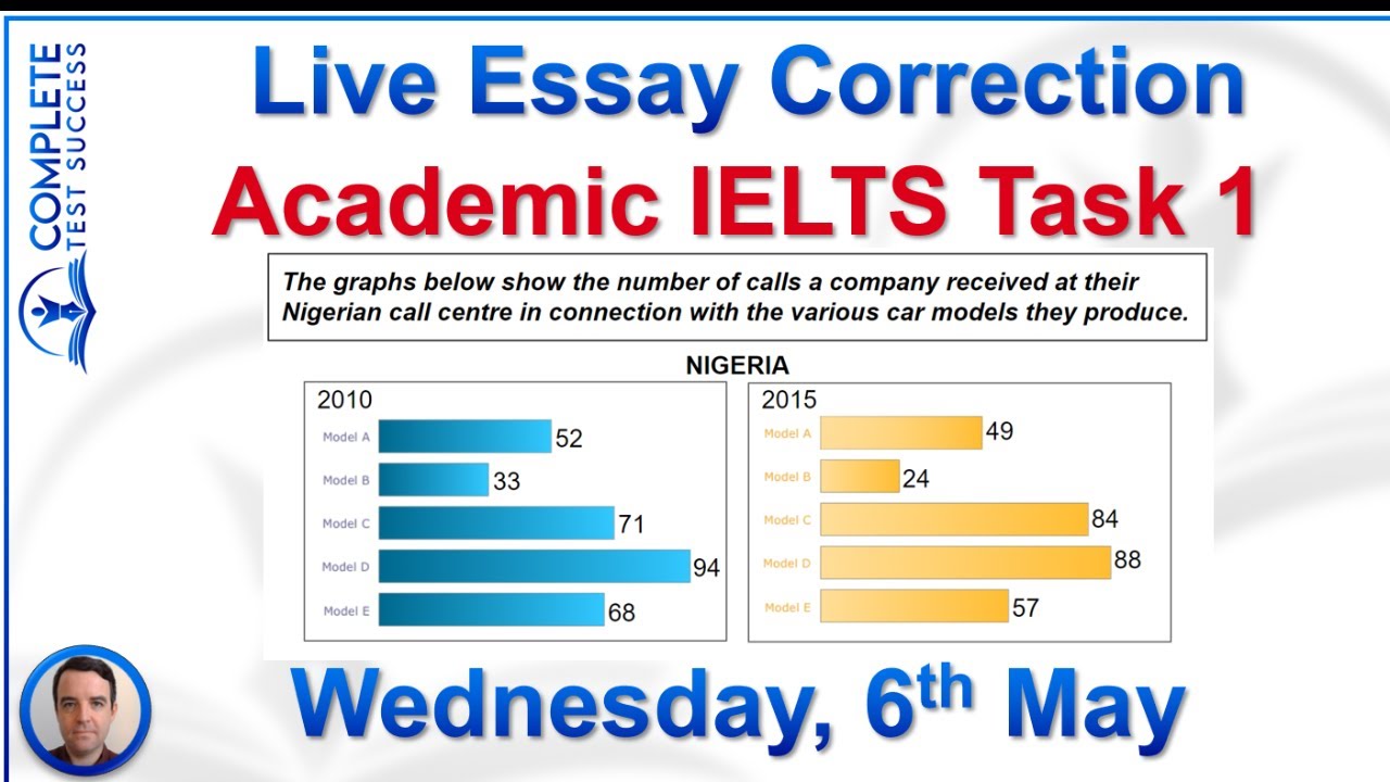 Live Academic IELTS Writing Task 1 Essay Correction - YouTube