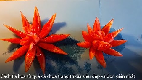 Cách tỉa hoa từ quả cà chua trang trí đĩa siêu đẹp và đơn giản nhất @mebaohan.official