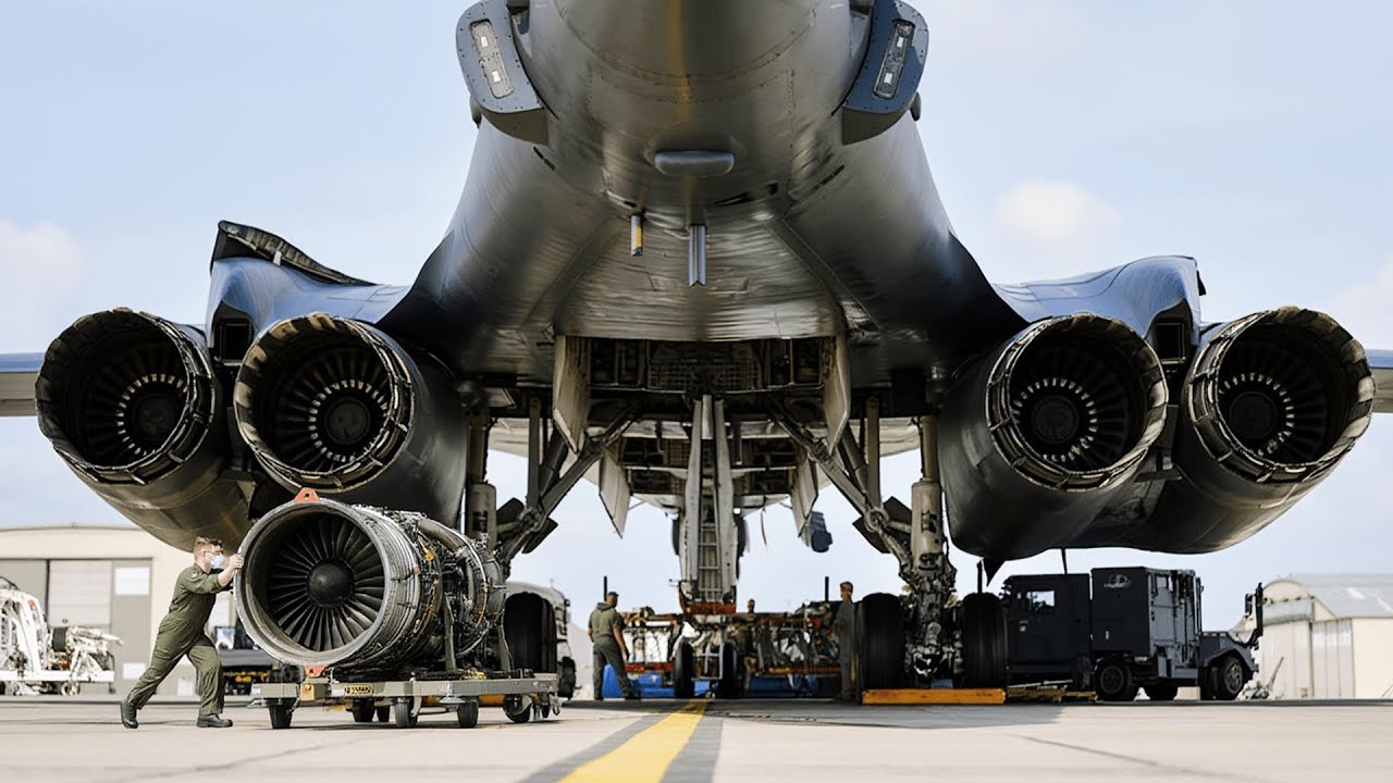 Insane B-1B Lancer Undergo Engine Swap!