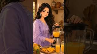 🥭 Apne hathon se banaya hua aam ka juice har ghunt me pyar ka taste ✨like subscribe kare #aamka juic