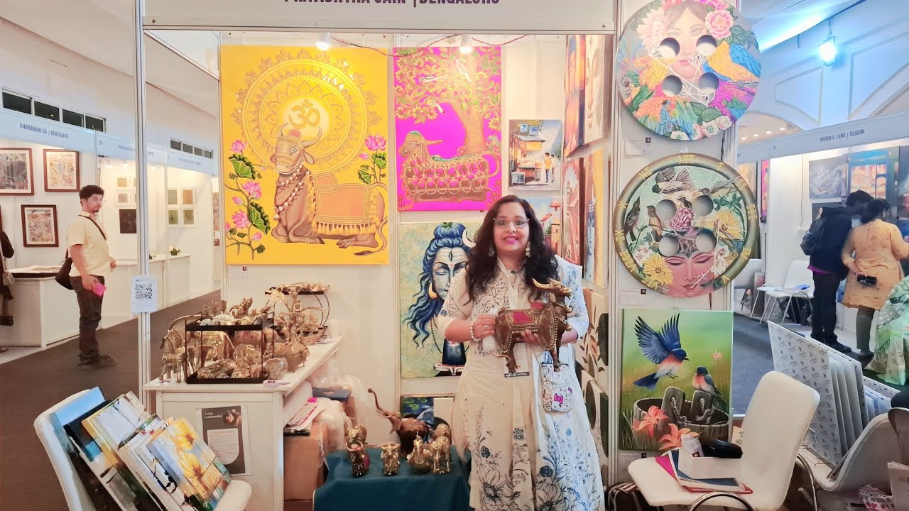 PRATISHTHA JAIN ARTIST BENGALURU, INDIA ART FESTIVAL,INDIA'S CONTEMPORARY FAIR-2025 BANGALORE 
