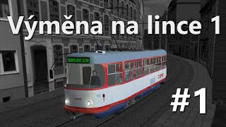 Microsoft Train Simulator - MHD Olomouc | Výměna na lince 1 #1