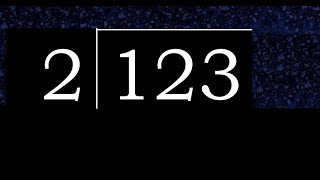 Divide 123 By 2  Decimal Result   Division With 1 Digit Divisors  How To Do