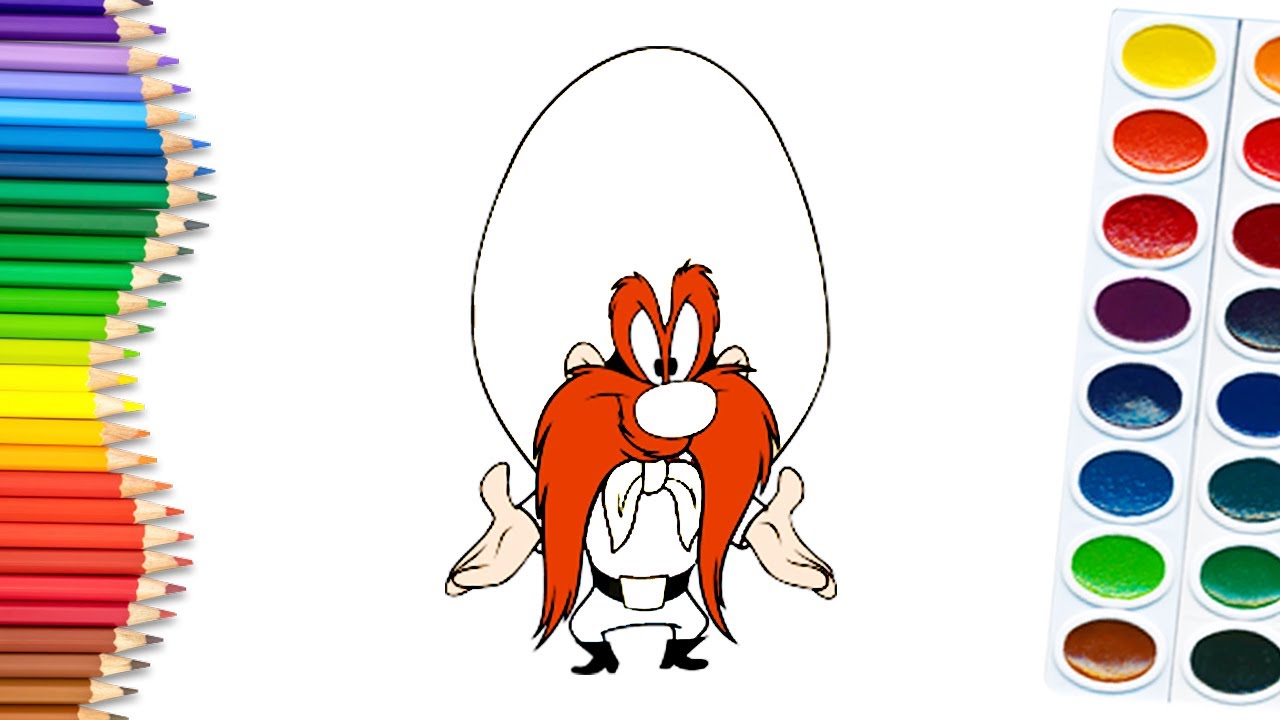 How to draw Yosemite Sam step by step || Looney Tunes cartoon drawing