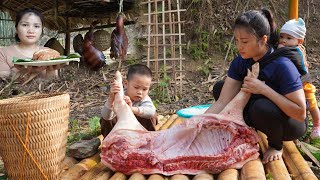 65 days: single mother - making smoked meat - going to the market to take care of an orphan boy