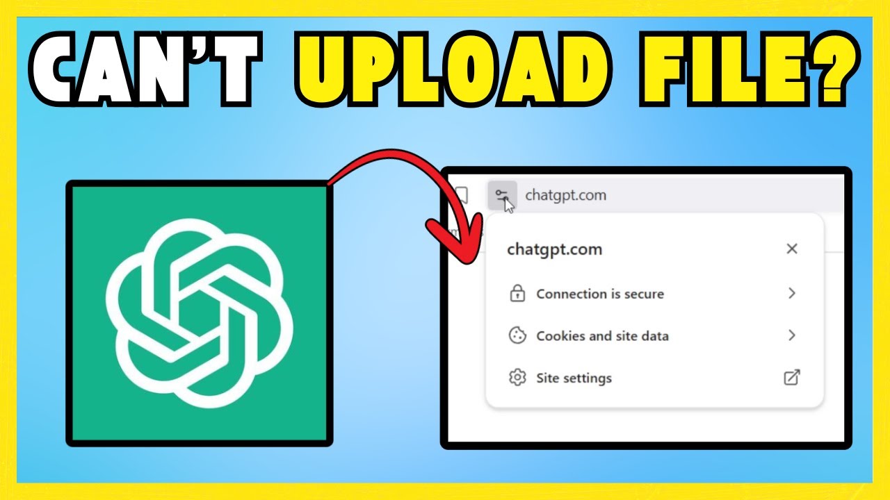 How To Fix ChatGPT Unable To Upload File Problem [NEW UPDATE] - YouTube