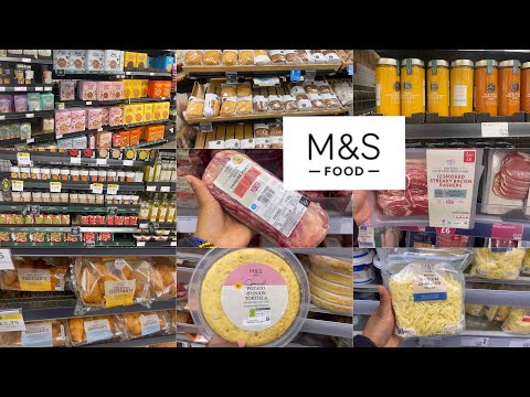 M&S FOOD STORE HAUL,INSIDE M&S GROCERY STORE,MARKS AND SPENCER FOOD HALL LONDON