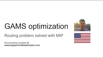 Transportation routing in GAMS using mixed integer programming
