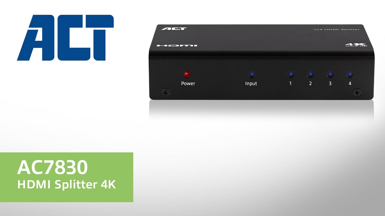 Lindy HDMI Splitter 4K EDID (4 Sorties) - HDMI - Garantie 3 ans LDLC