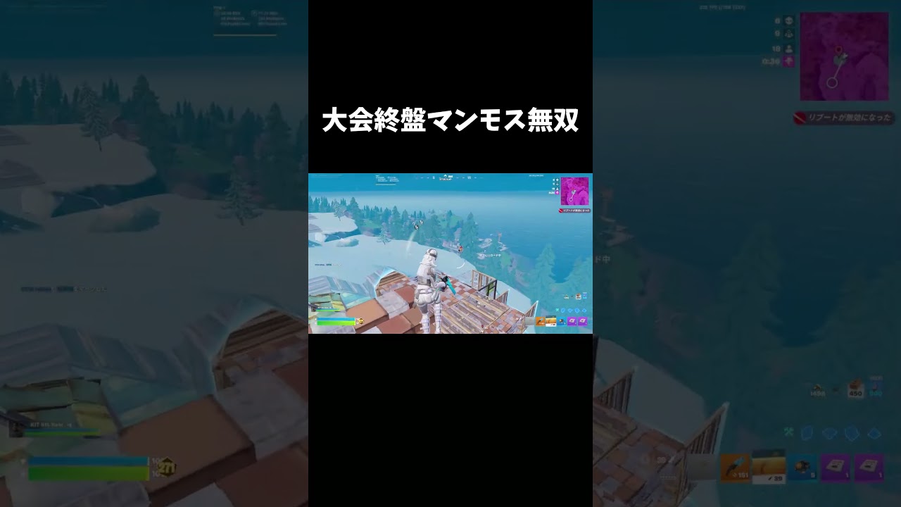 大会終盤マンモス無双するれいにー【フォートナイト/FORTNITE】