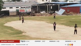 Live Cricket Match | GAURAV HOSIERY vs BAAZ 11 | 16-Jun-23 06:39 PM 26 | Manglam Properties | CricHe screenshot 5